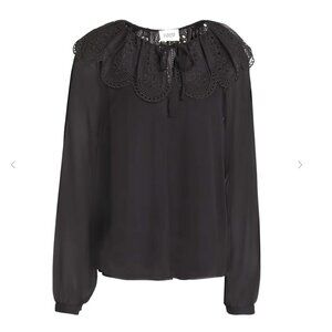Claudie Pierlot Broderie Anglaise Georgette Blouse – Size 36 /4
